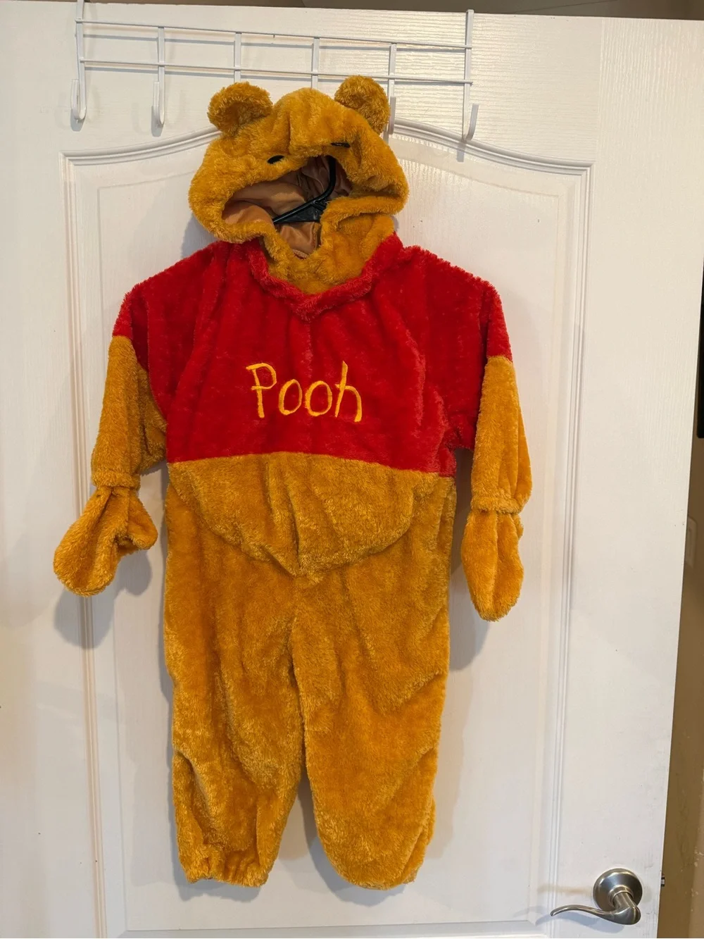 Disney Store vintage Winnie the Pooh Plush one piece jumpsuit Costume Unisex xxs